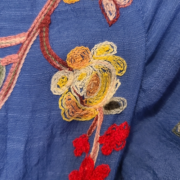 NWOT | Sunlit Bloom Embroidered Boho Tunic Dress – Figueroa & Flower (S) - Picture 3 of 9